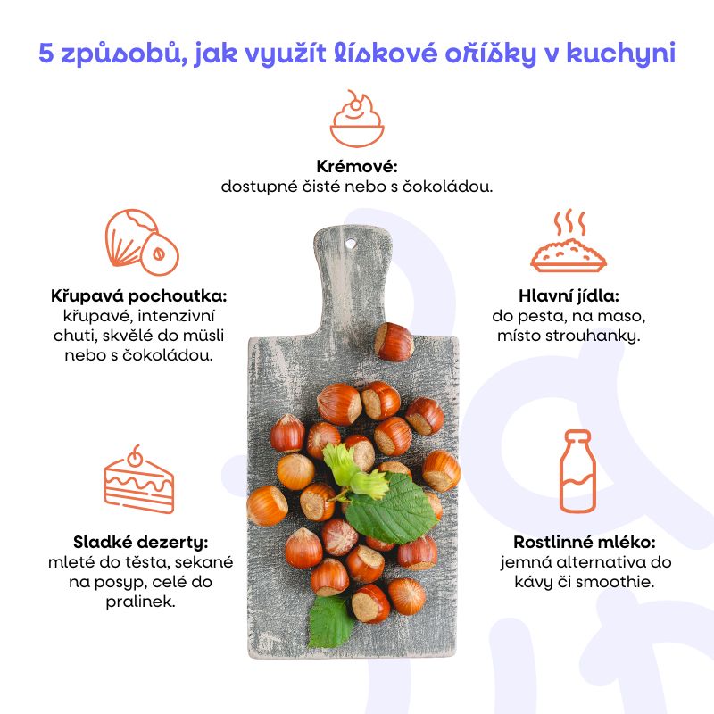 5 způsobů, jak využít lískové oříšky v kuchyni